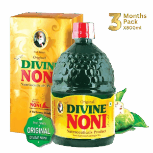 3 Months Pack Prof Peter's Original Divine Noni - 800 ml X 3